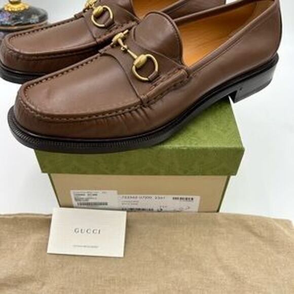 Men's Gucci Horsebit 1953 leather loafers size 11.5 fits 12.5 US made in Italy - Picture 9 of 14